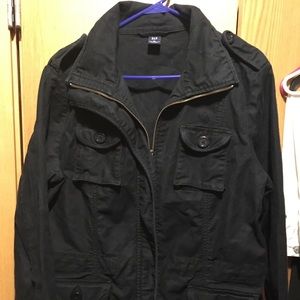 Gap black canvas jacket size XL